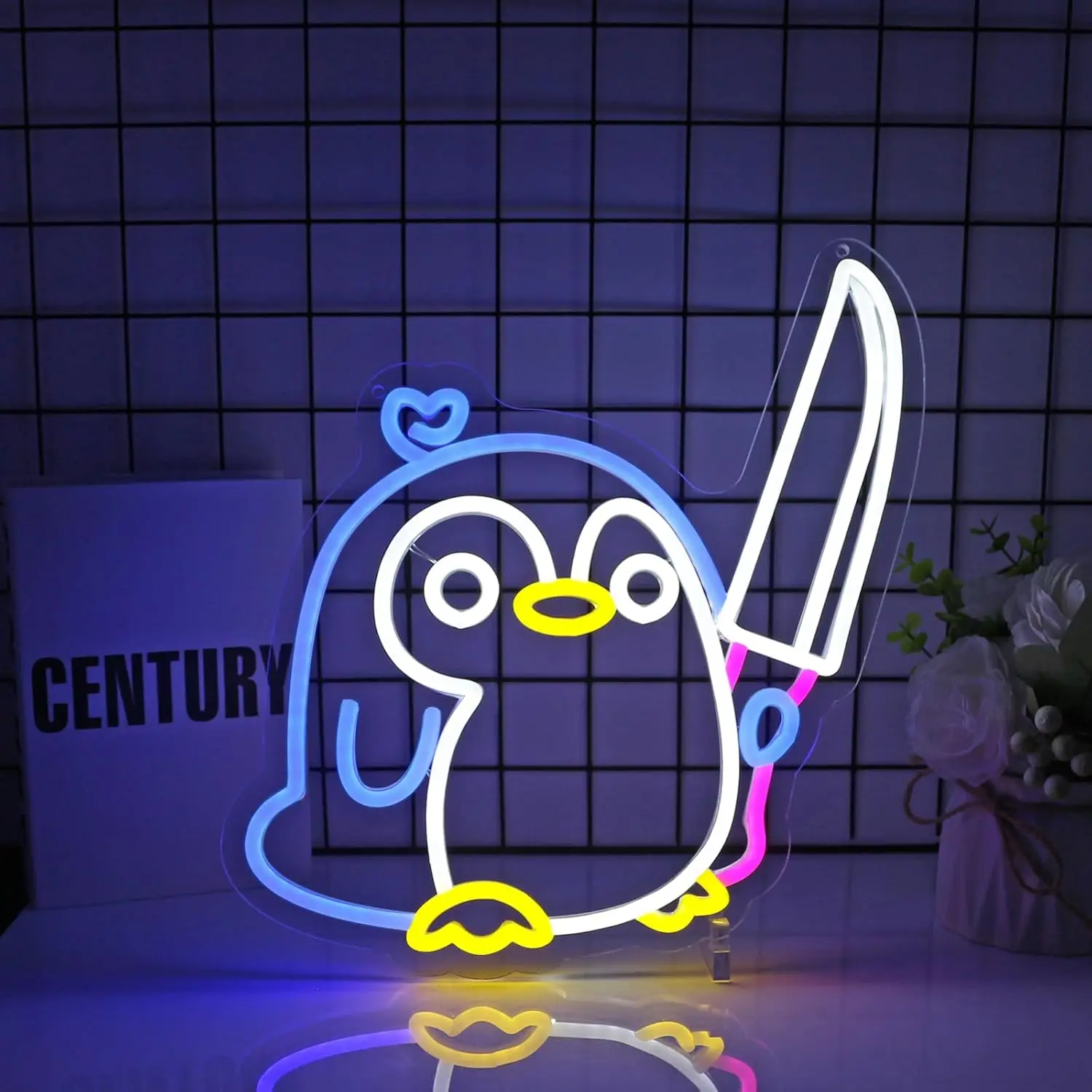 

Penguin Neon Signs For Wall Decor 5/12V USB With Dimmable Penguin Wall Decor For Bar Pub Store Club Garage Bedroom Home Artwork