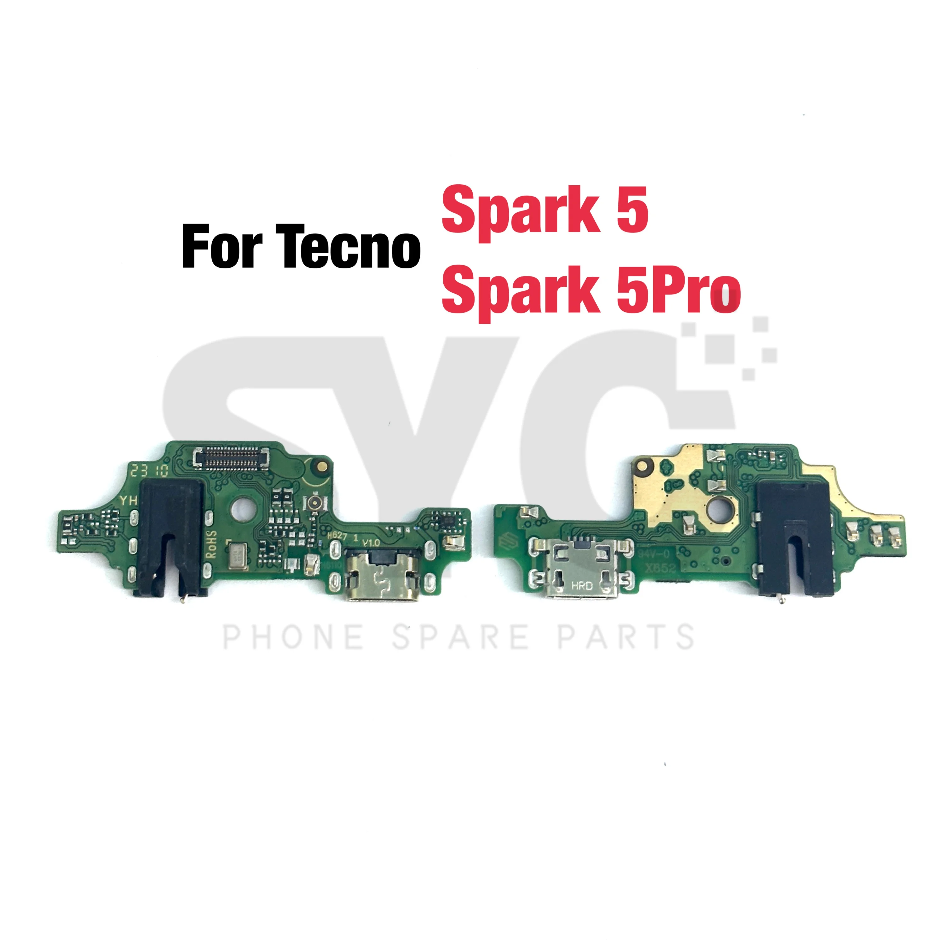 OEM For Tecno Spark 7 6 Air Go USB Charging Dock Board Port Connector Flex Cable For Spark 8 8C 8P 9 9T 10C KE5 KG5K Replacement