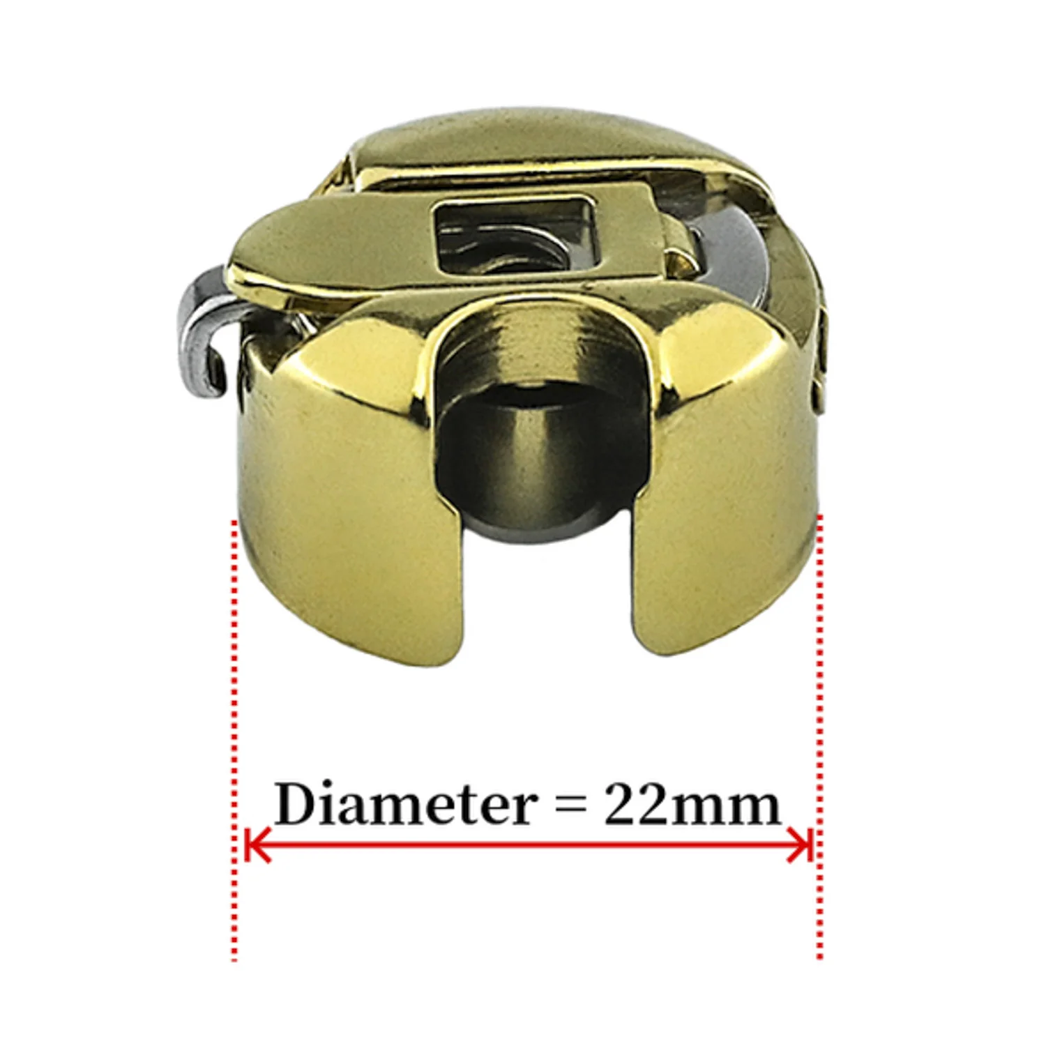 BC-DB1-NBL6 (52237NBL)  Titanium Plating Golden Bobbin Case For Single Needle Lockstitch Sewing Machine with NBL Spring