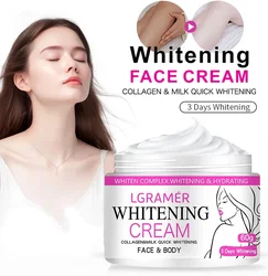 Face Body Brightening Cream Neck Knee Buttocks Thigh Underarm Inner Lightening Lotion Feminine Nourishing Dark Skin Care Cream