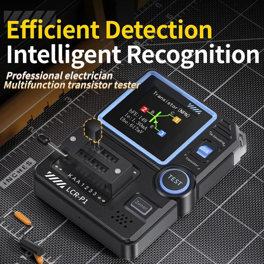 

Для LCR-P1 тестер транзисторов диод триод емкость ИК многофункциональный LCR MOSFET NPN PNP измеритель сопротивления тестер инструмент