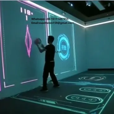 AR Ball Game LED Display Screen Interactive Wall Multiplayer Multi-ball Basketball Tennis Volleyball Football Soccer for Fitness