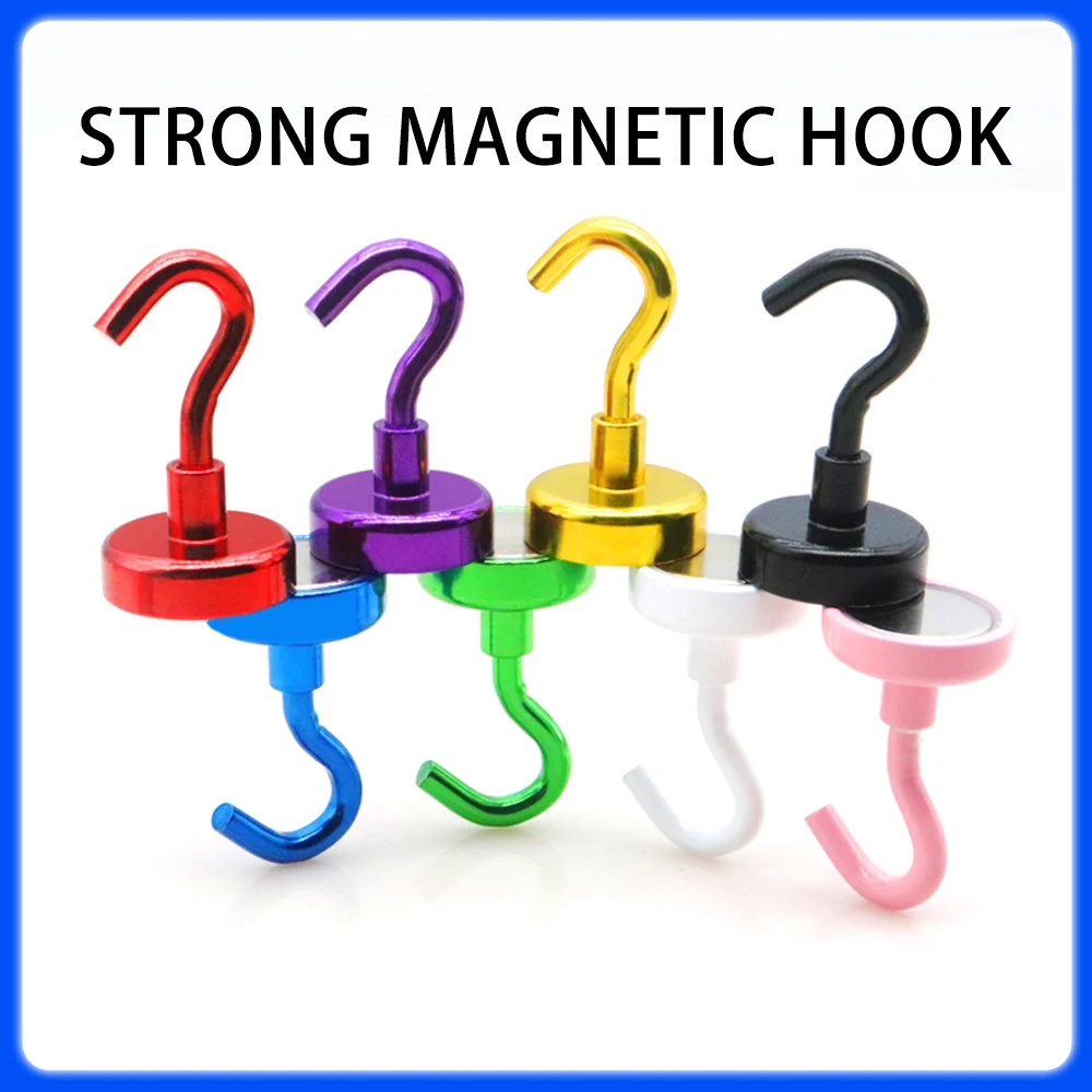 E12 ~ E32 Meerdere kleuren Sterke magnetische haken Praktische dragende haak Multifunctionele opslag voor thuisopslag Sleutelhangend