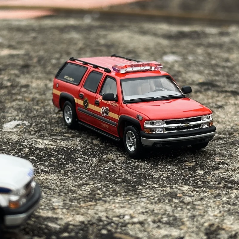 الأسهم الجديدة Goc Mk 1:64 قسم الإطفاء الضواحي الشرطة سيارة إسعاف سبيكة 2025 Hec معرض طبعة محدودة لعبة دييكاست مصغرة