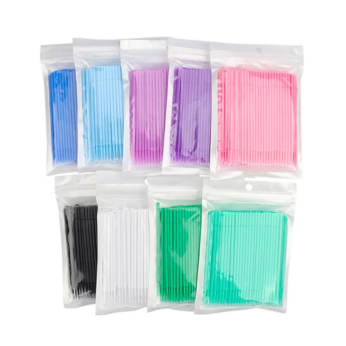 

100Pcs Disposable Micro Swabs Brush Eyelashes Extension Individual Lash Removing Swab Micro Brush For Eyelash Extension Tools