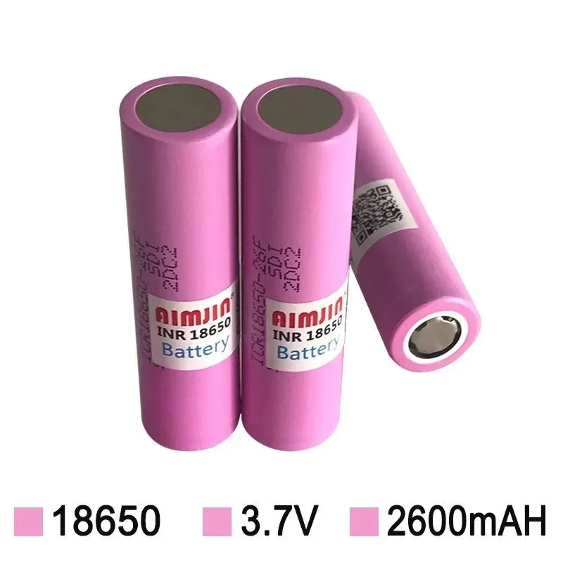 100% Brand New Original 3.7V 2600mAh 18650 Battery for Samsung ICR18650 26F Rechargeable Lithium Battery Flashlight Battery