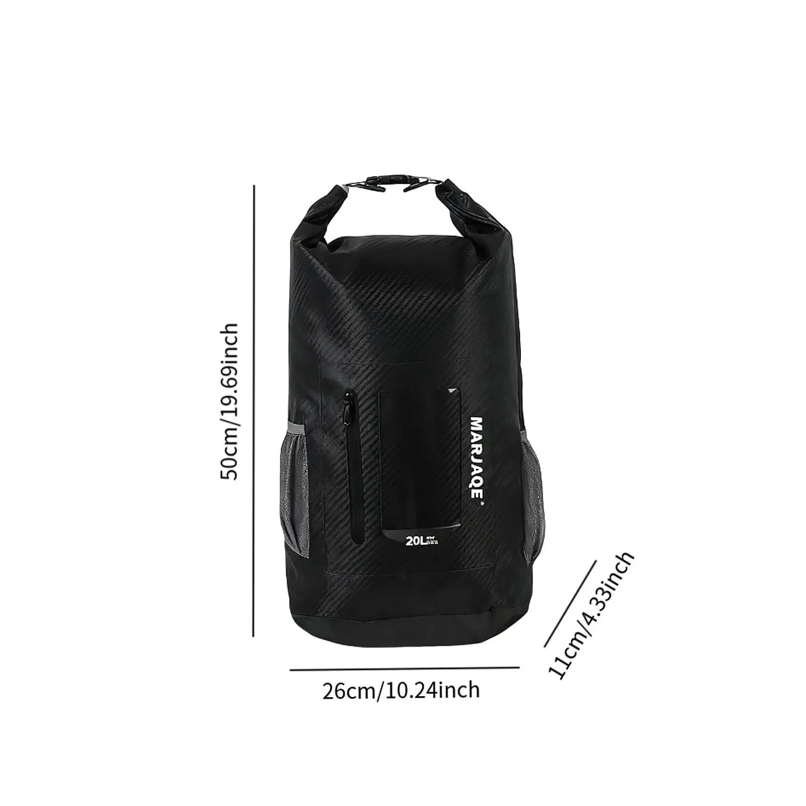 Wasserdichter Packsack mit Rollverschluss, multifunktionaler wasserdichter Rucksack zum Wandern, Schwimmen, Strand, Rafting, Camping