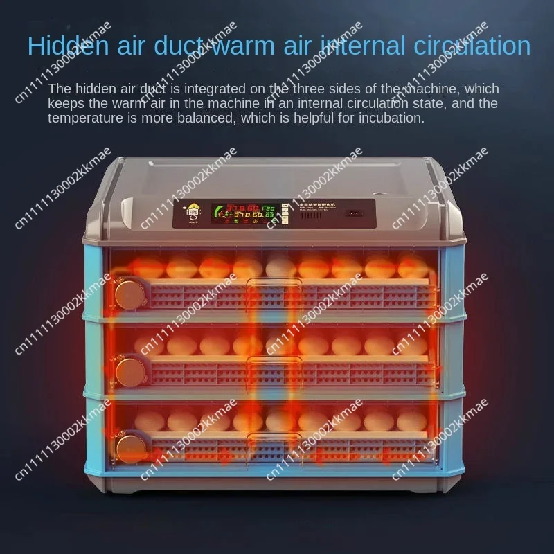 Cheap128/256 Dual Voltage Large Capacity Incubator Fully Automatic Power Incubator Chicken Drum Automatic Duck Pigeon Q
