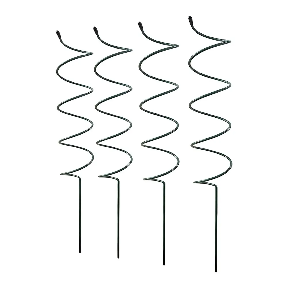 Garden Spiral Metal Stakes for Tomato Plants Trellis Support for Climbing Vegetables Peas Beans Vines Indoor Outdoor Use