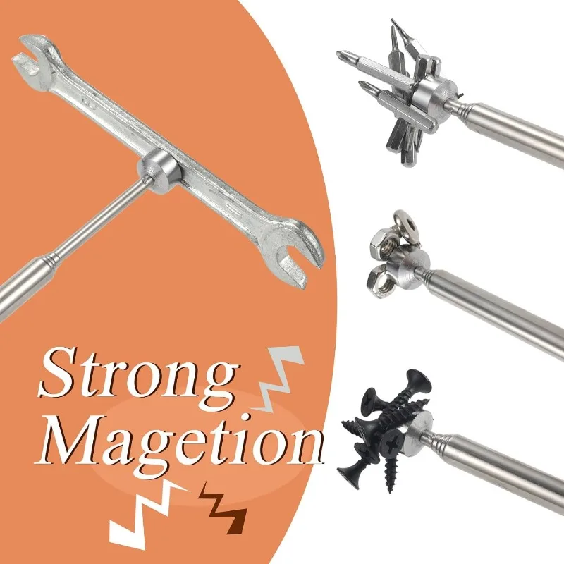 Portable Telescopic Magnetic Magnet Pen Handy Tool Capacity For Picking Up Nut Bolt Extendable Pickup Rod Stick