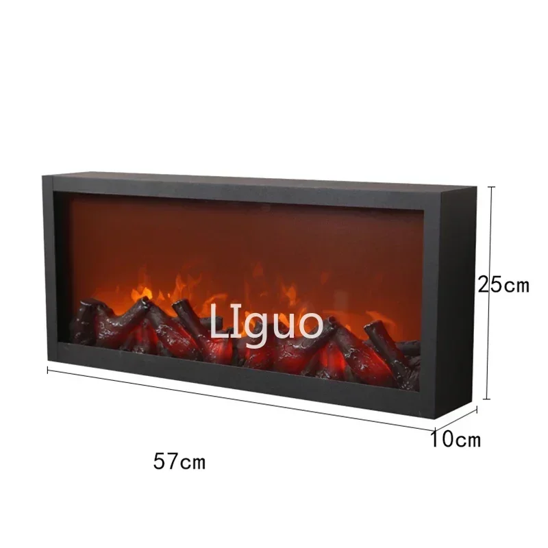 American Creative Decorative Fireplace Home Art Deco Retro Living Room Dining Room Wall Hangings Electronic Flame