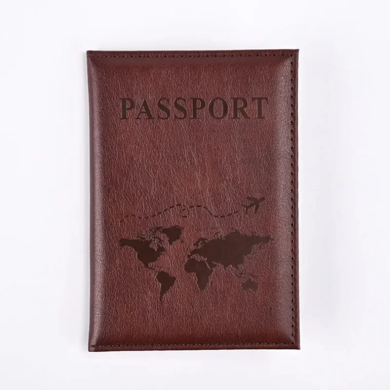 Porta pasaporte Vintage de PU, fundas para pasaporte, funda protectora para pasaporte de viaje, tarjetero de identificación, accesorios de viaje