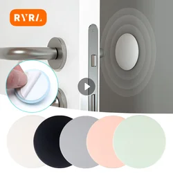 Door Stopper Silicone Handle Bumpers Self Adhesive Shockproof Protection Doormat Mute Square Round Square Wall Protector Pad