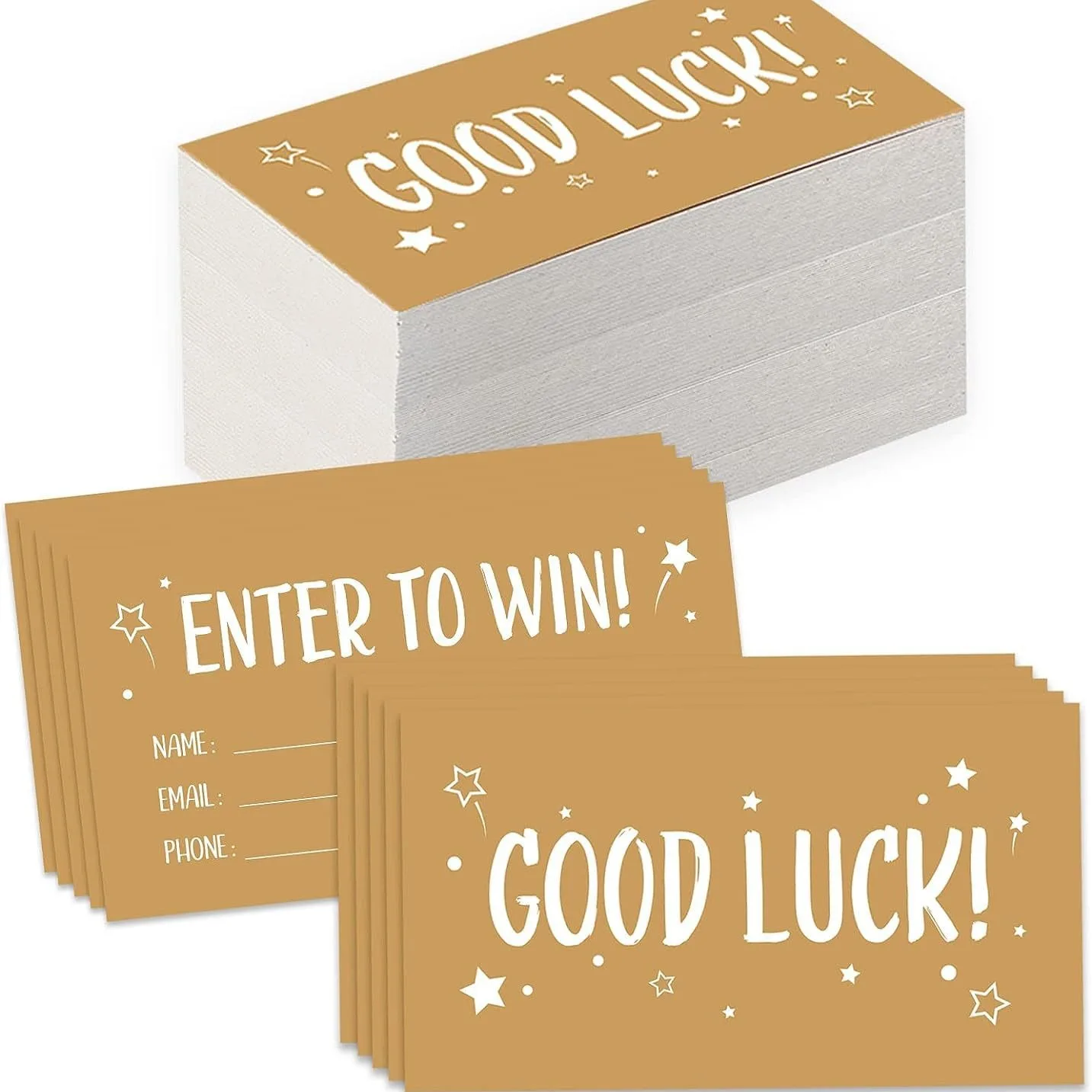 50pcs/pack Name Cards, Phone Number And Email, Raffle Tickets Entry Form Cards, Raffle Cards, Prize Game Cards