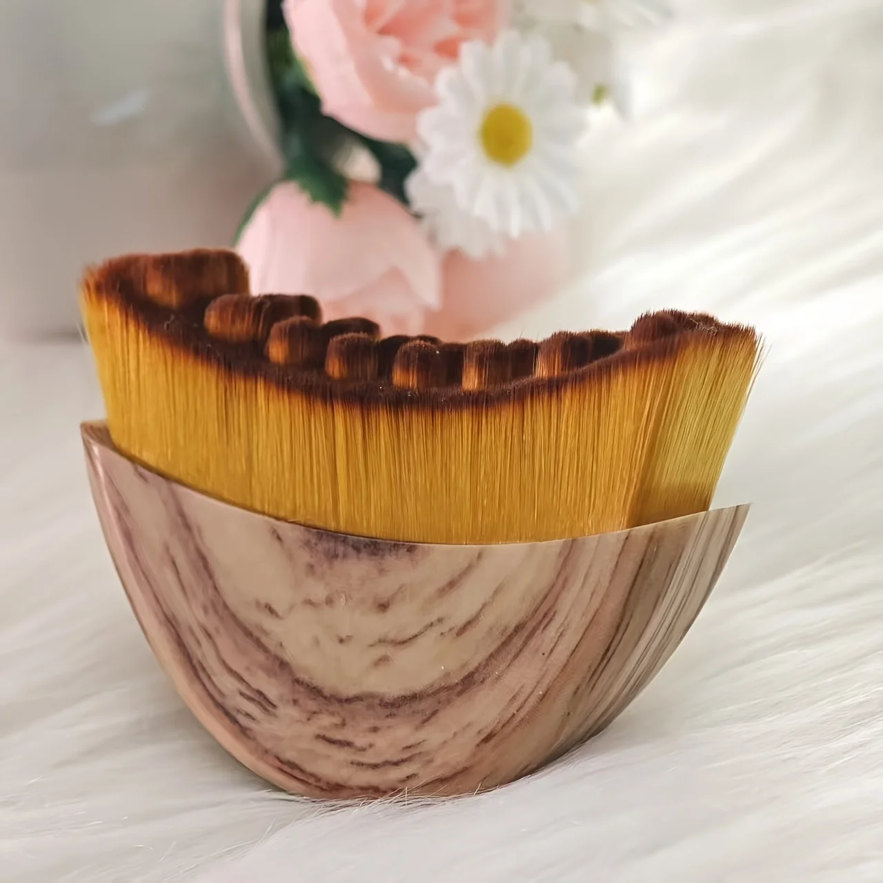 1PC リンパフェイスブラシ - ドライブラッシング＆グアシャマッサージツール、顎ラインの輪郭形成とアンチエイジングスキンケアのための人間工学に基づいた楕円形ヘッド