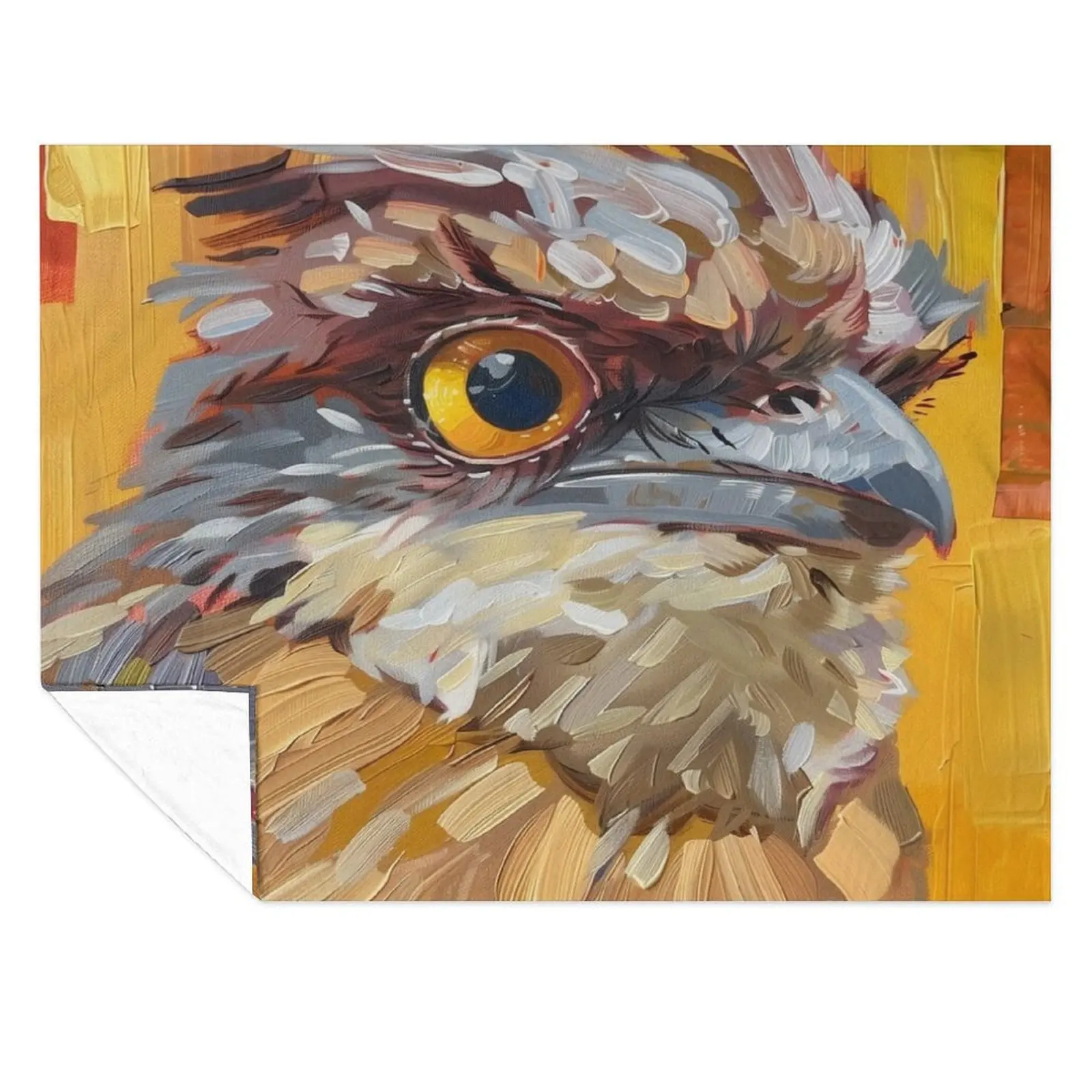 

Tawny Frogmouth Bird Throw Blanket Soft Plaid Hairys Single Weighted Blankets
