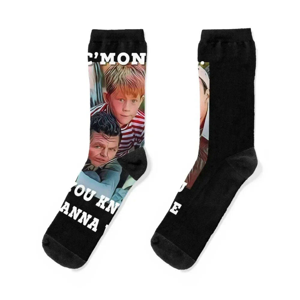 Graphic Retro Andy Barney Design Vintage Classic Socks essential fashionable Soccer custom sports Socks For Women Men's