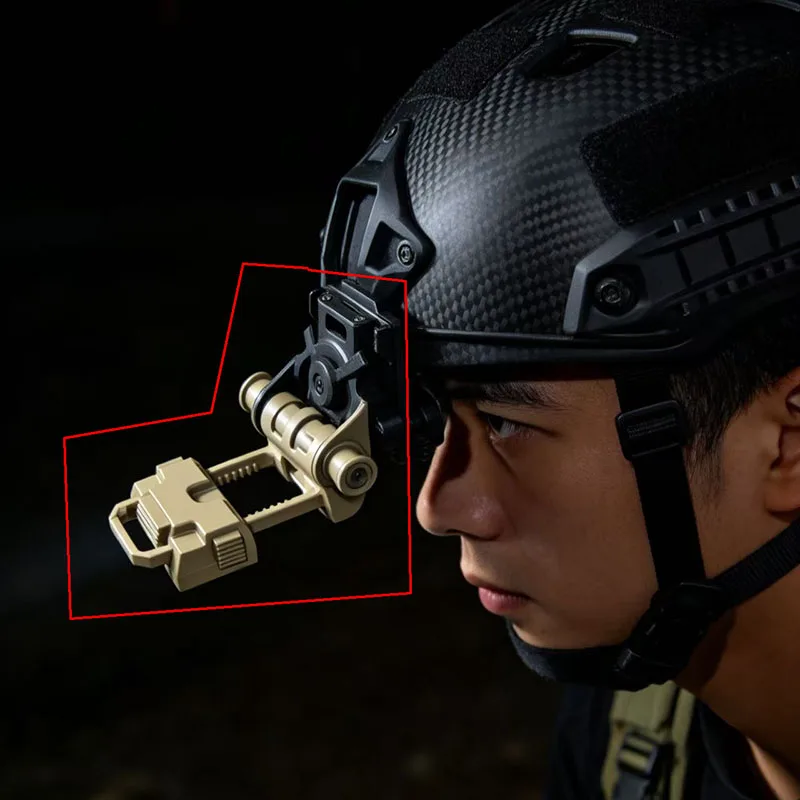 

Tactical Helmet Accessory L4G69 Nylon Helmet Flipper, Detachable Night Vision Mount, Lightweight Folding Mount