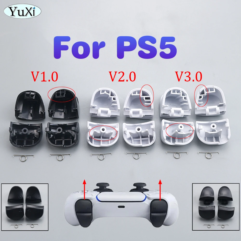 

1Set For PS5 V1.0 2.0 3.0 R1 R2 L1 L2 Trigger Button Springs Kit For PlayStation5 BDM-010 020 030 Gamepad Controller Buttons