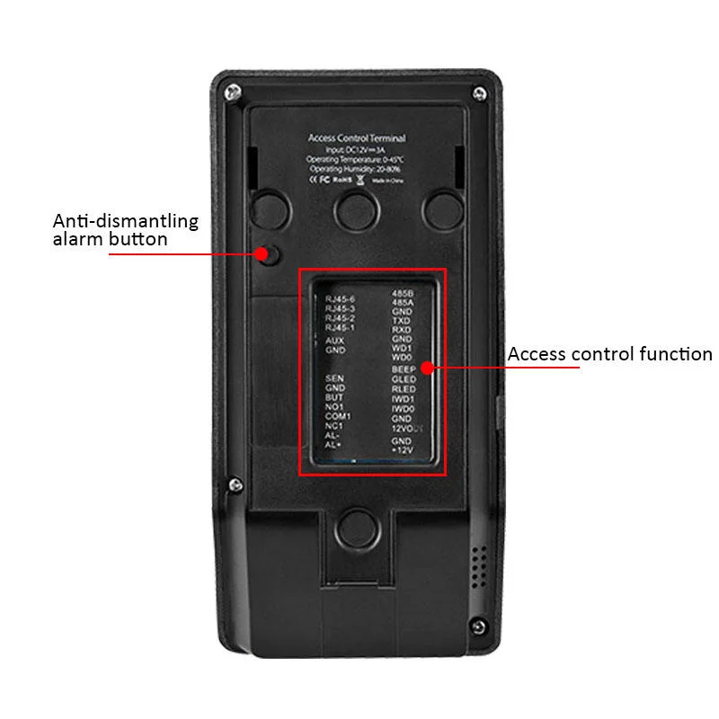 ZK F22 2.4-inch TFT LCD Color Screen Biometric Fingerprint RFID Card Access Control System with WiFi TCP/IP USB for Office Time