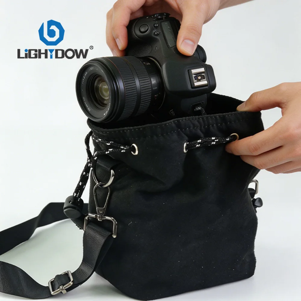 Camera Bag Backpack Lens Bag Drawstring Pouch Waterproof Camera Bag Protect for DSLR Nikon Canon Sony Pentax Fotografica Bag