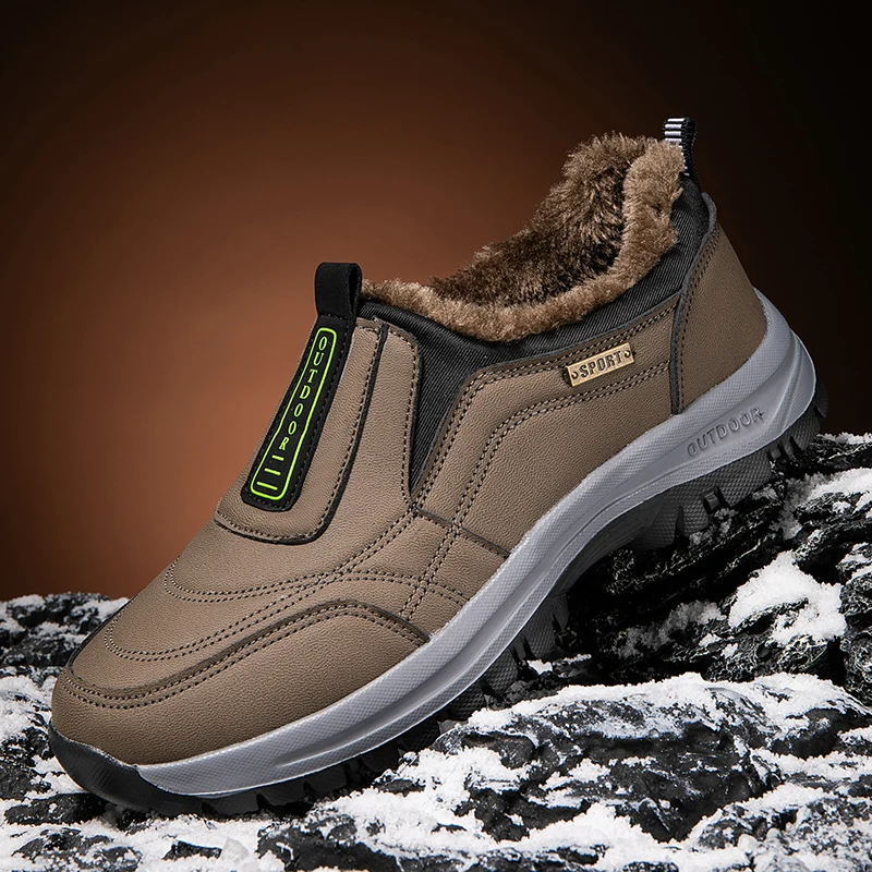 Winter Plus Samt-Sneaker für Herren, große Größen 49 50, rutschfeste Outdoor-Freizeitsportschuhe, bequeme, leichte Herren-Wanderschuhe – Detail 16