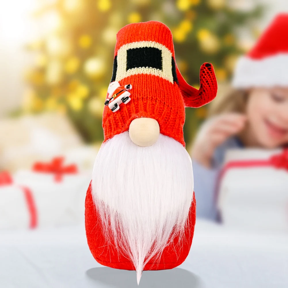 ABLU-dánño duende, decoración navideña para el hogar, Gnomo nórdico, Dios tierra, Gnomo sin rostro de felpa, adornos navideños, Gnomo de Papá Noel, Rudolph