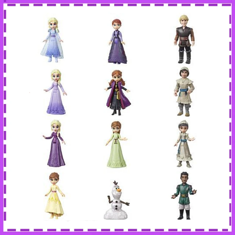 

Hasbro Anime Frozen The Snow Queen Princess Anna Queen Elsa Olaf Kristoff Blind Box Christmas Gifts Action Figure Model Toys