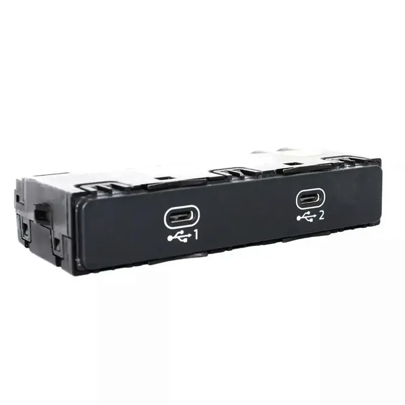Car Center Console Type-C Charging Port Module Unit Double Sockets 4N1035736, 4N1 035 736 For A6 Allroad 2019-2024