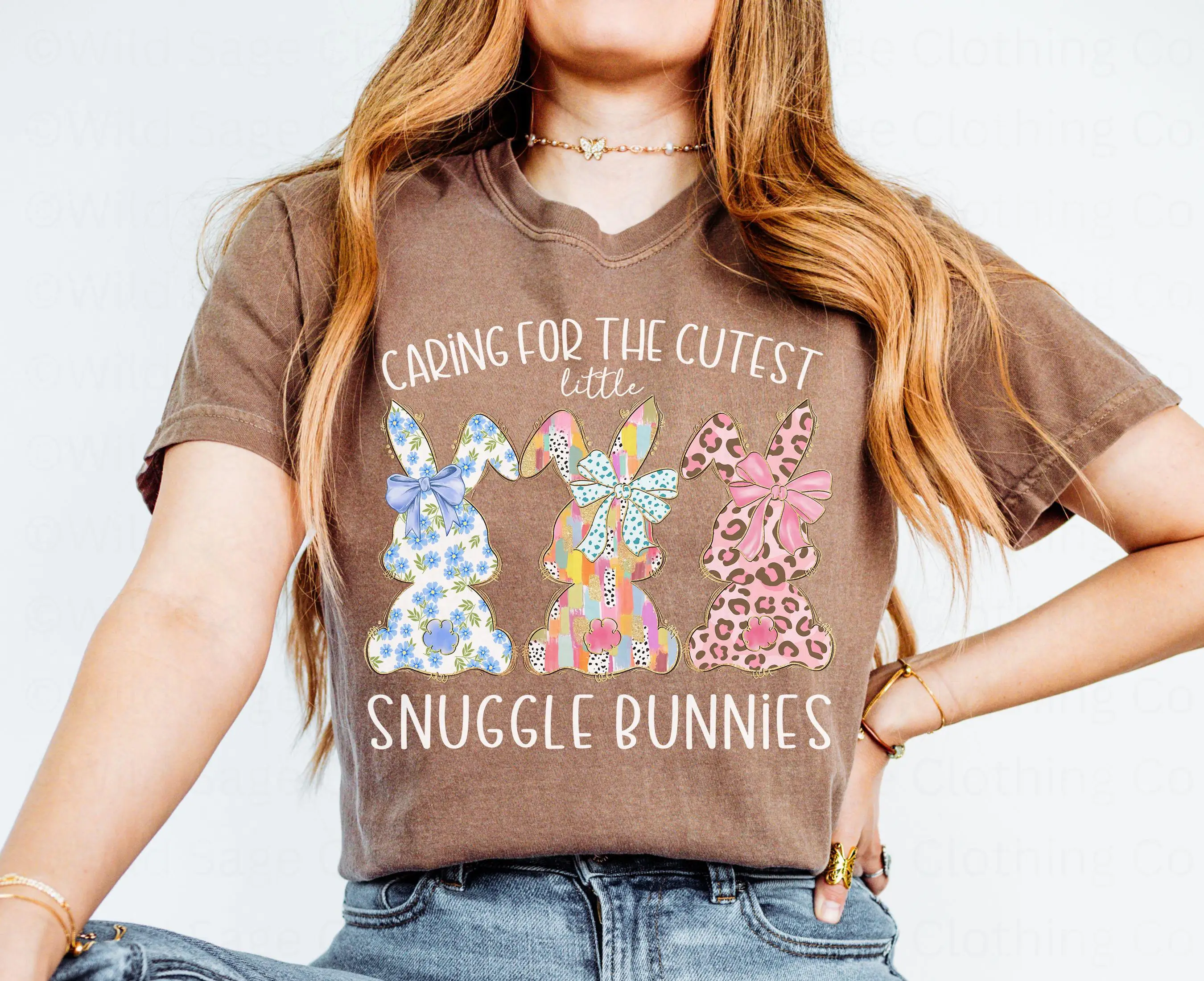 Camiseta de enfermera de conejito de Pascua, madre, bebé, Nicu, Picu pediátrico para