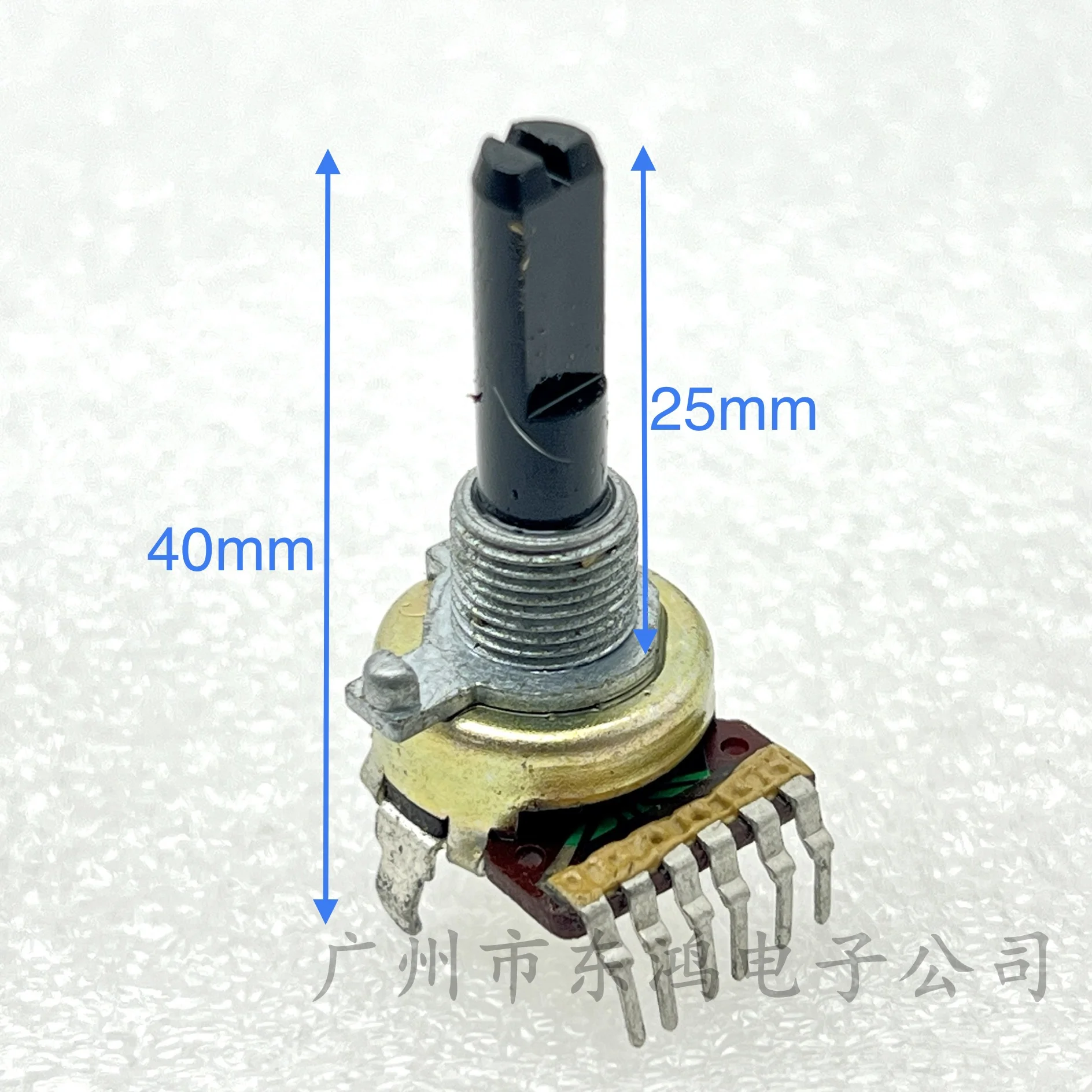 1 PCS 161 potentiometer, carbon film potentiometer, power amplifier potentiometer, 6-pin rotary controller, A50K, shaft length 2