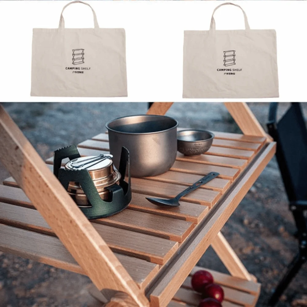 

Холщовые и хлопковые сумки для хранения на открытом воздухе, прочные сумки для переноски, функция организации полки, сумки-органайзеры для кемпинга, сумки для пикника