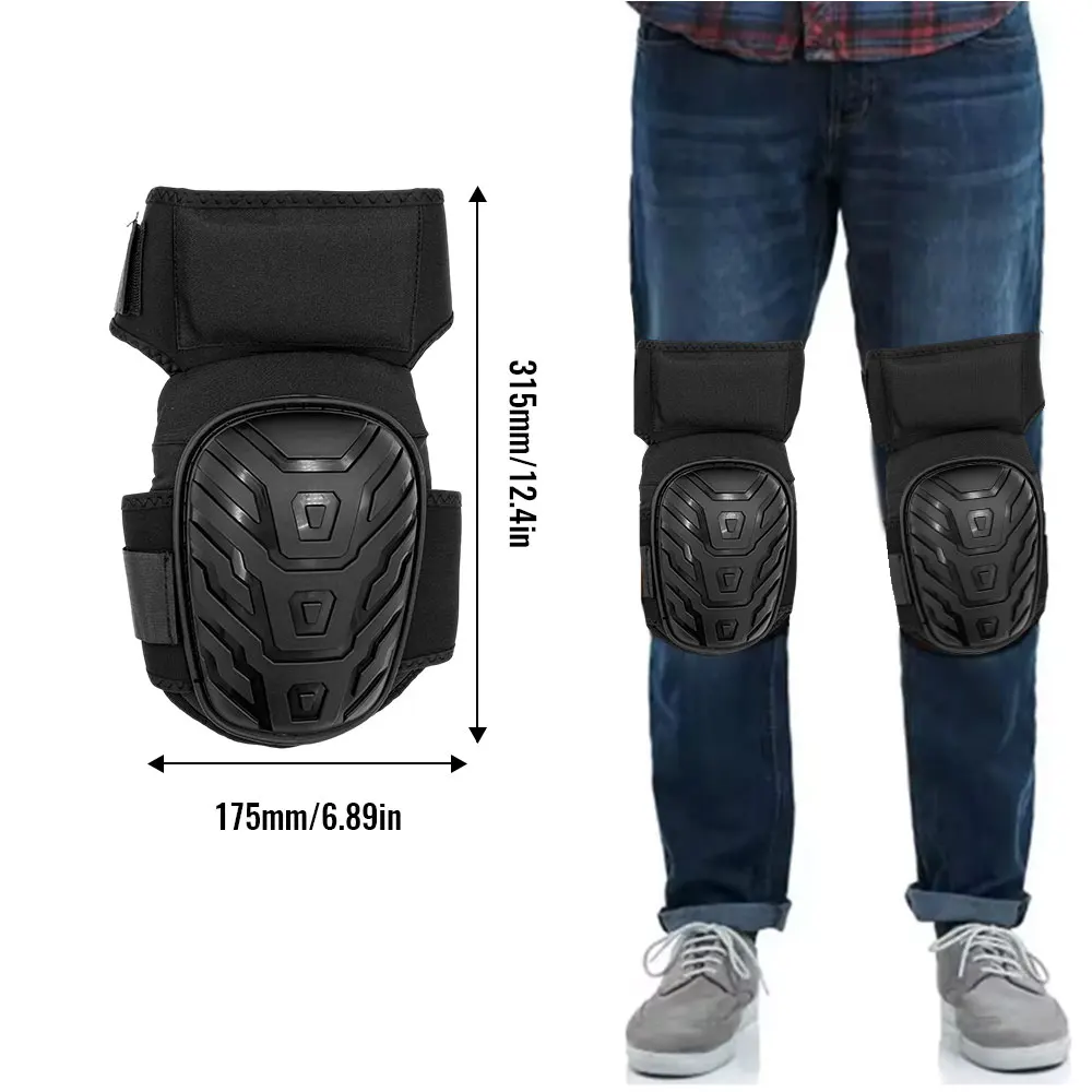 

Gel Knee Pads For Work & Gardening – Heavy Duty Professional Knee Pad with EVA Foam&GEL Cushion For Construction, Concrete