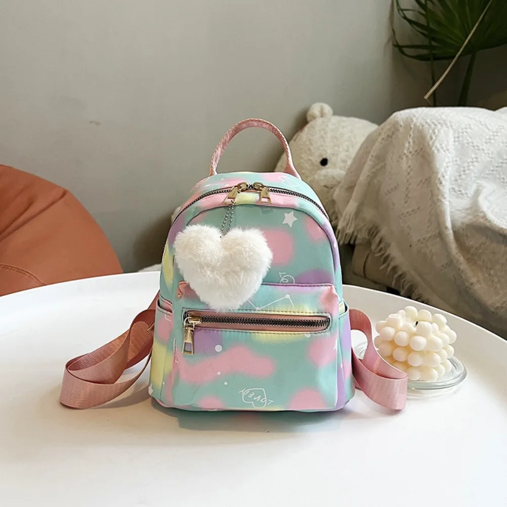 Mini Backpack Women Nylon Cute Small Shopper Handbags Multicolor Book Bags Girls Fashion Shoulder Bag