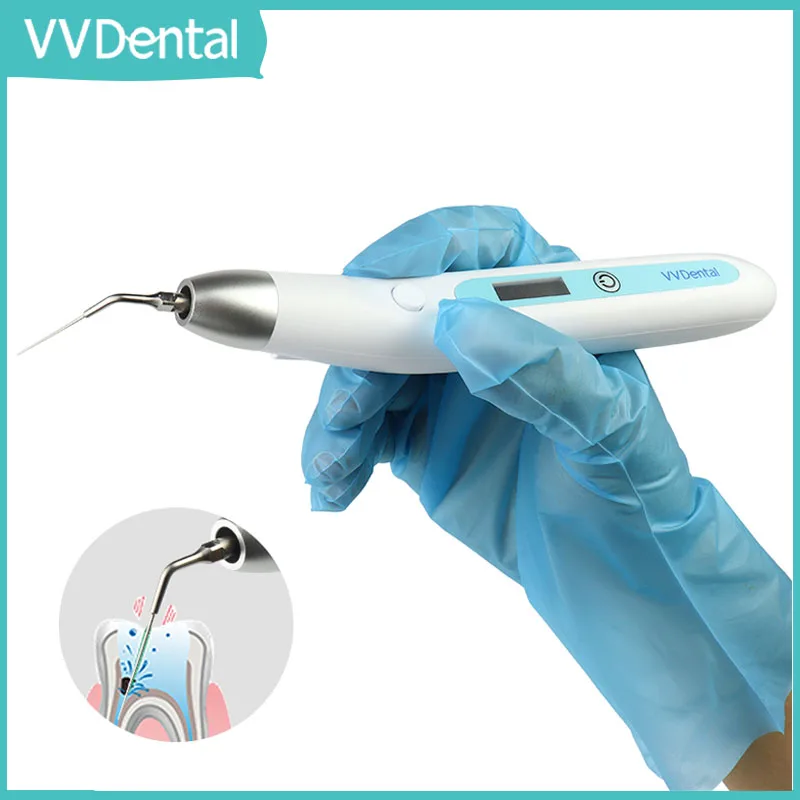 

VVDental Dental Endo Ultrasonic Activator 5 Tips Wireless Endodontic Irrigator Handpiece Root Canal Treatment Dentistry Tool