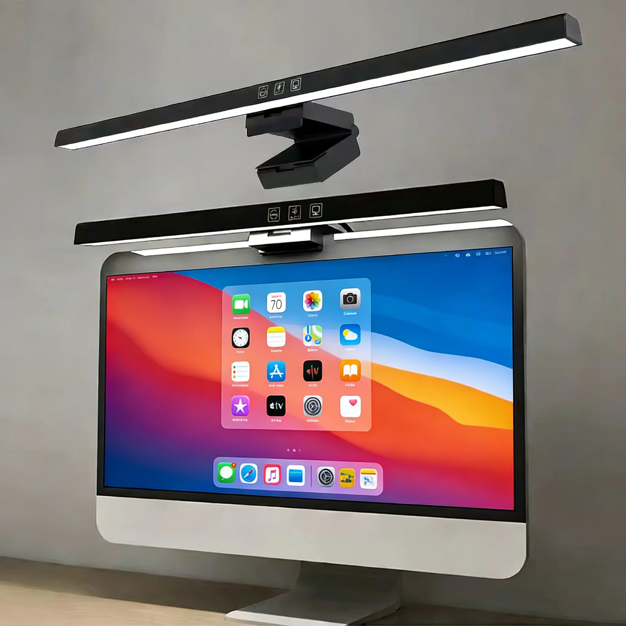Lampa LED do monitora, ściemnialna lampka nocna z 3 kolorami, lampka biurkowa do nauki, do biura, do czytania, chroniąca oczy, lampka wisząca na ekran.