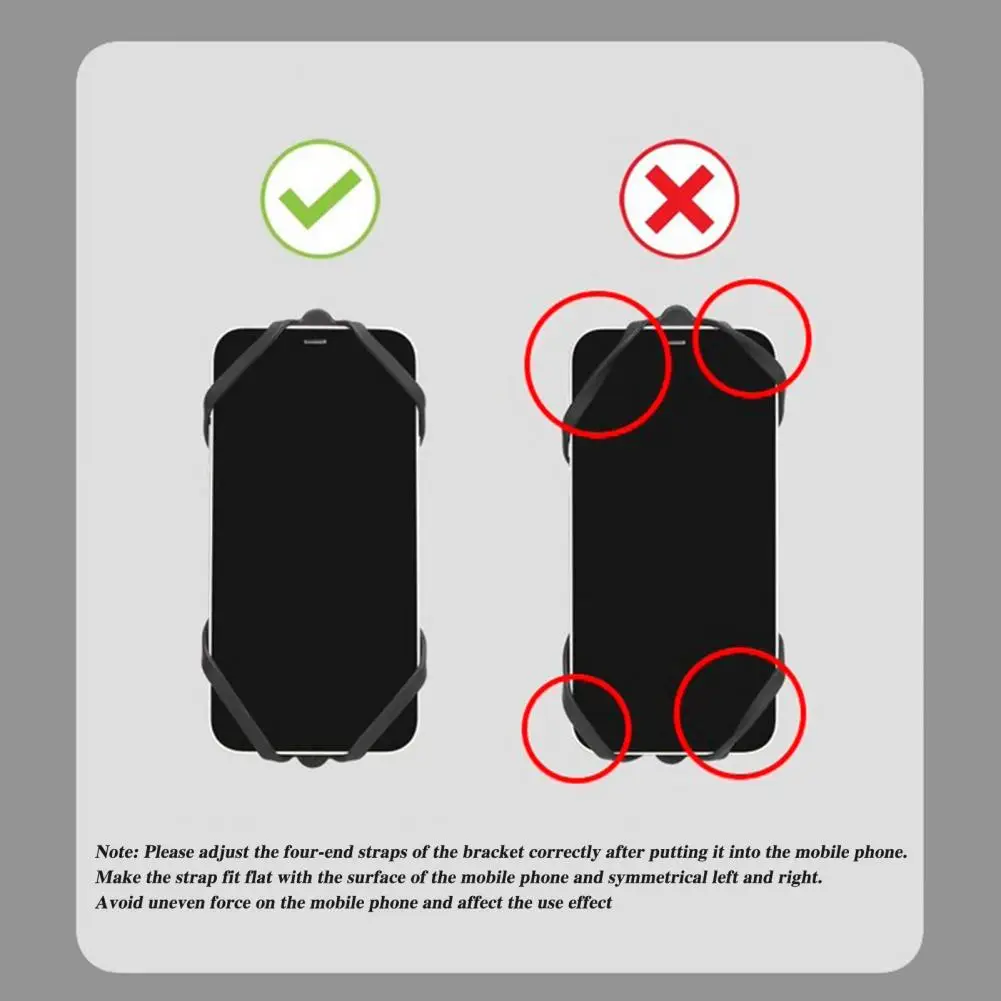 

Bicycle Phone Mount Strap-type Phone Holder Shockproof Silicone Phone Holder for Bicycle Handlebar for Mtb for Cycling