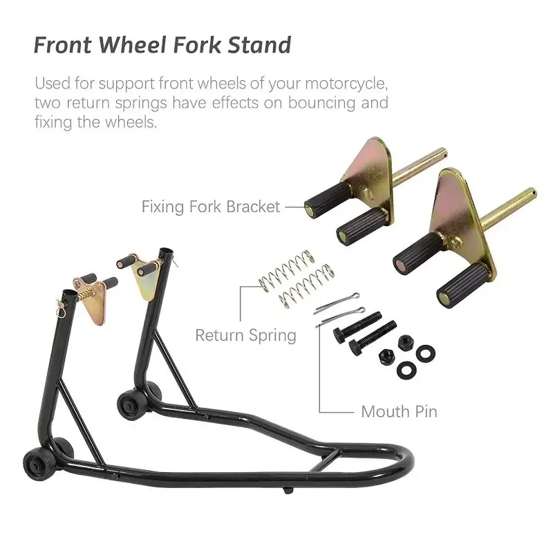 exquisite craftsmanship Motorcycle bracket, motorcycle front and rear wheel bracket, lifting frame, parking rack.