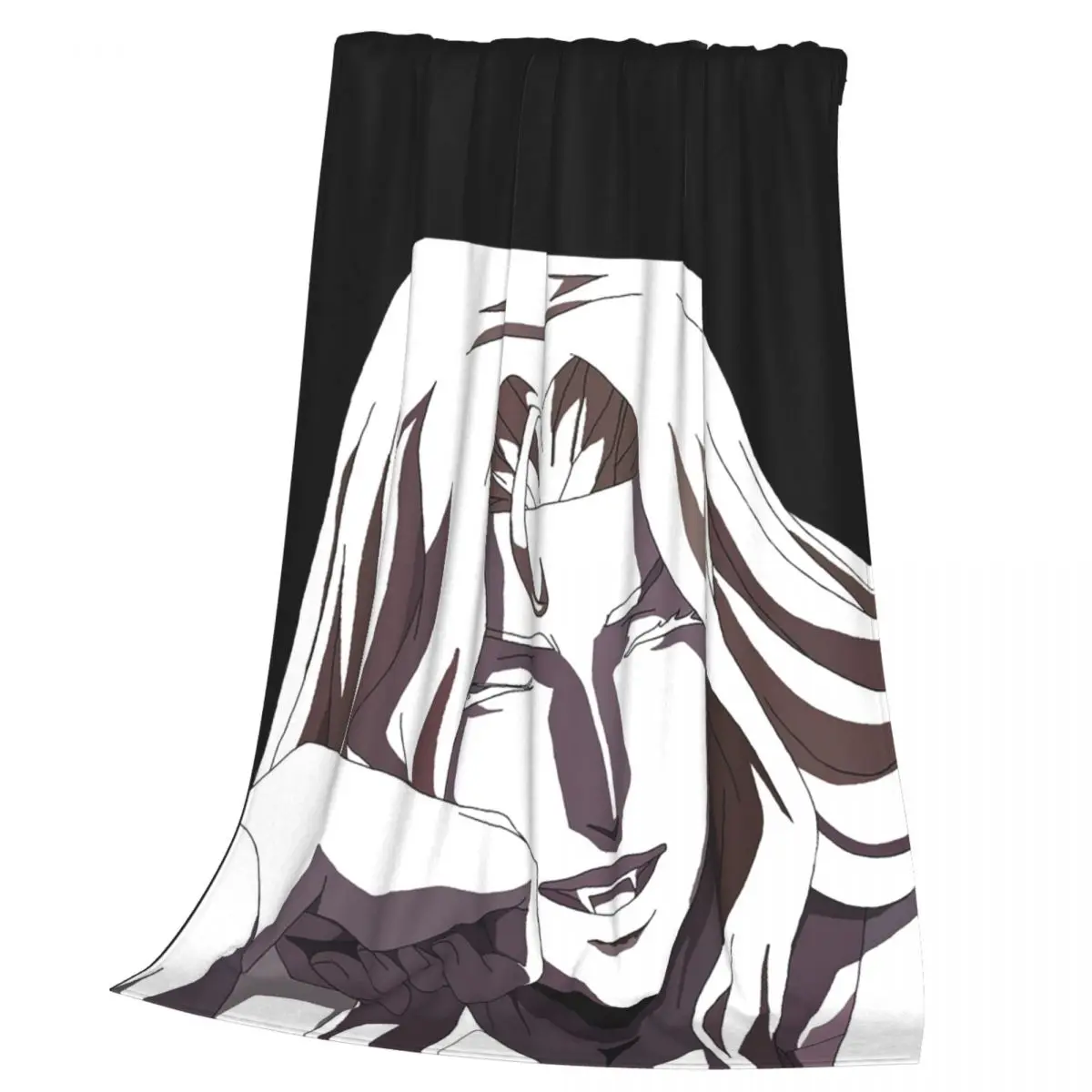 Alucard From Castlevania Blanket Soft Warm Flannel Throw Blanket Cover for Bed Living room Picnic Travel Home Sofa