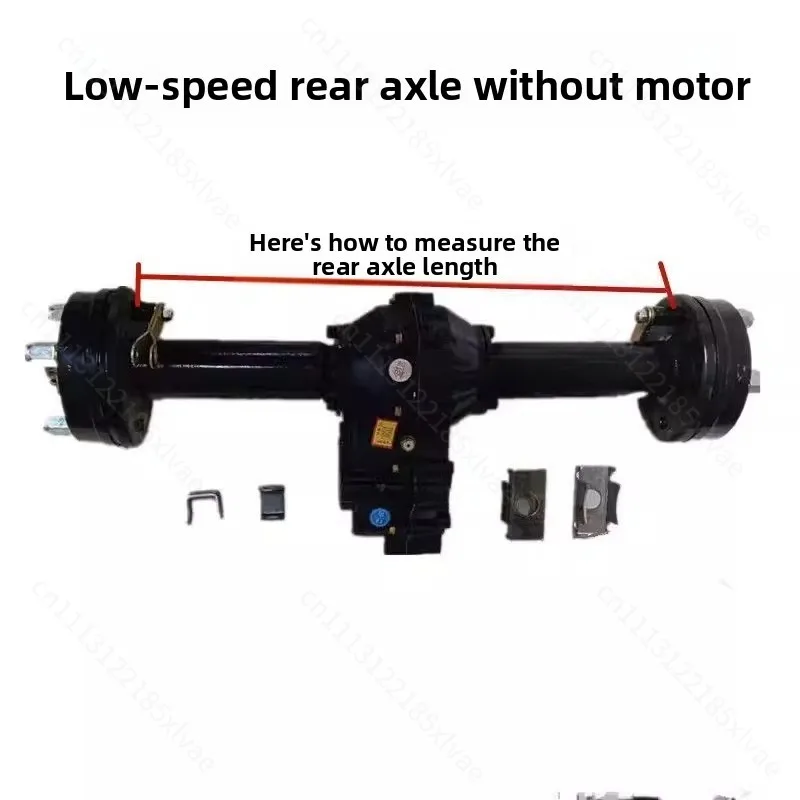 Electric Tricycle Rear Axle Transaxle Motor Assembly, Gearbox Integrated Drive Motor for 3‑Wheel Cargo Trike Replacement