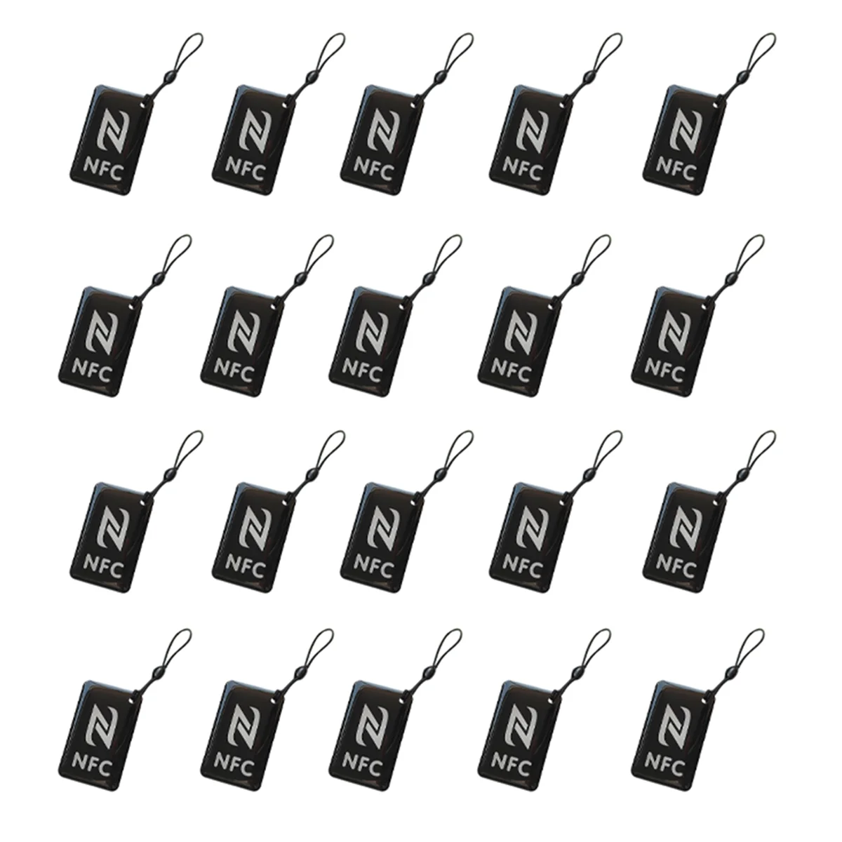 20Pcs NFC Tags Lable Ntag213 13.56Mhz Smart Card For All NFC Enabled Phone Smart Business Card NFC 42X26mm