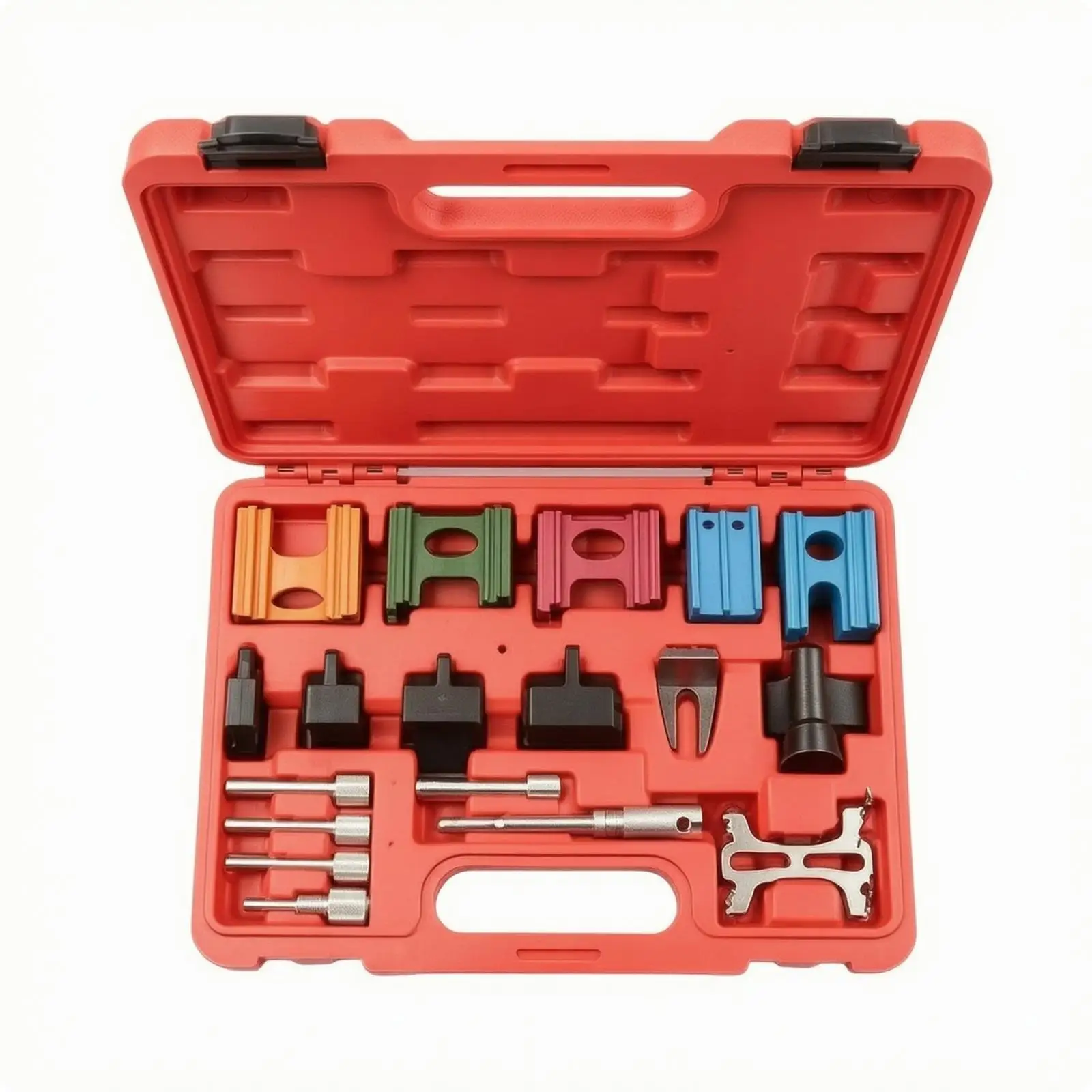 Auto Engine Timing Lock Set Carbon Steel Camshaft Crankshaft Flywheel Holder Tool Kit for Precise Belt Replacement Service