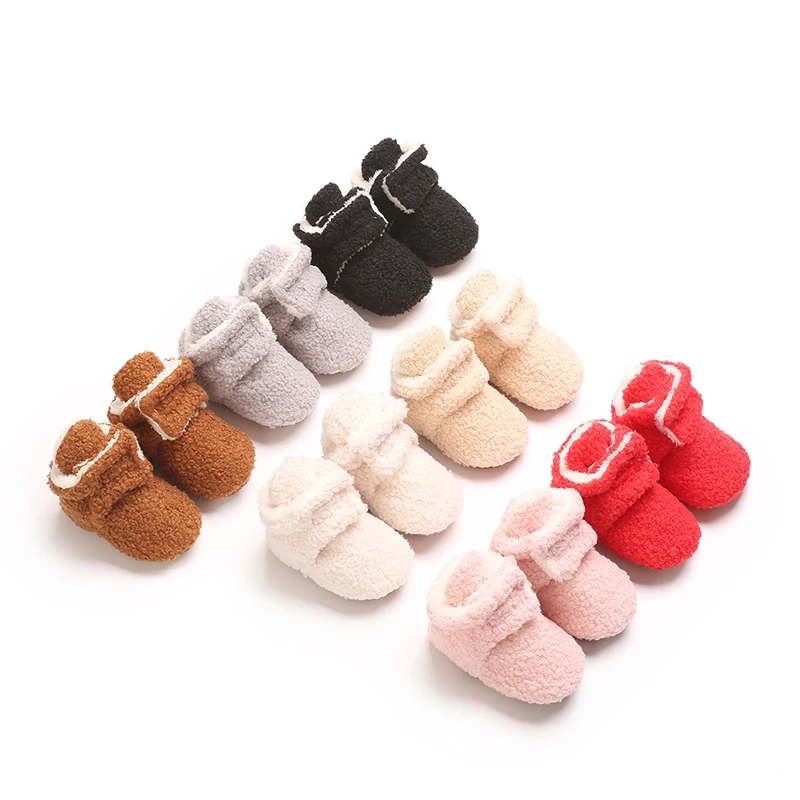 Winter New Fur Boots With Soft Soles And Warm Baby Boots That Are Soft Warm And Protect The Feet With Added Fleece
