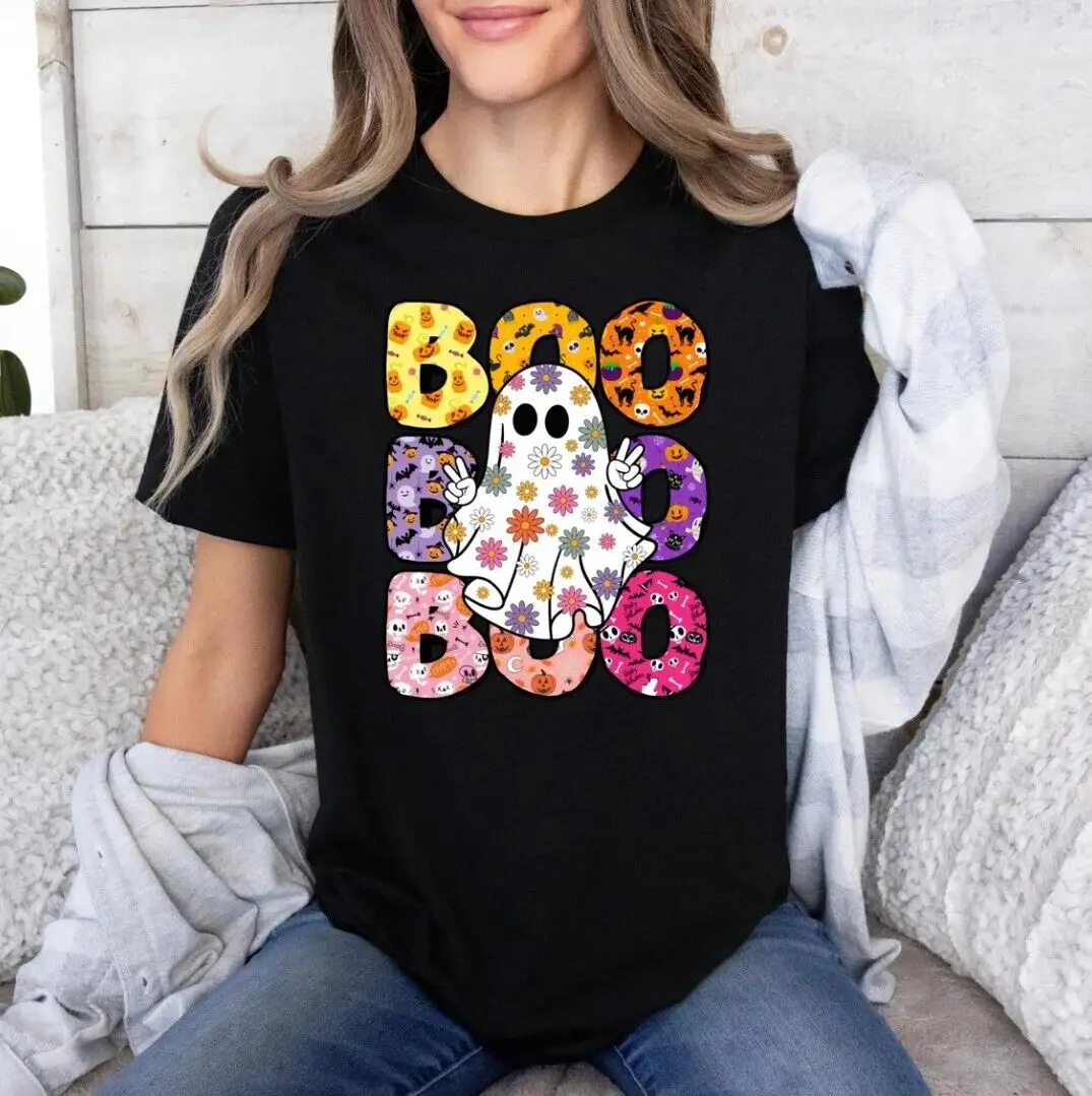 Halloween Ghost Shirt, Boo Shirt, Spooky Ghost T-shirt, Spooky Season Ghost Tee