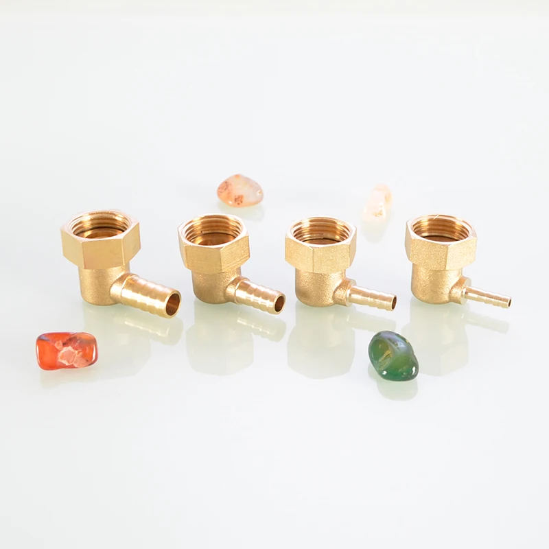 1/2 Inch Female Barb Elbow 4/6/8/10mm Brass Pipe Fittings Adapter DN15 Copper Pagoda Elbow Connector Union Jointer Accessories