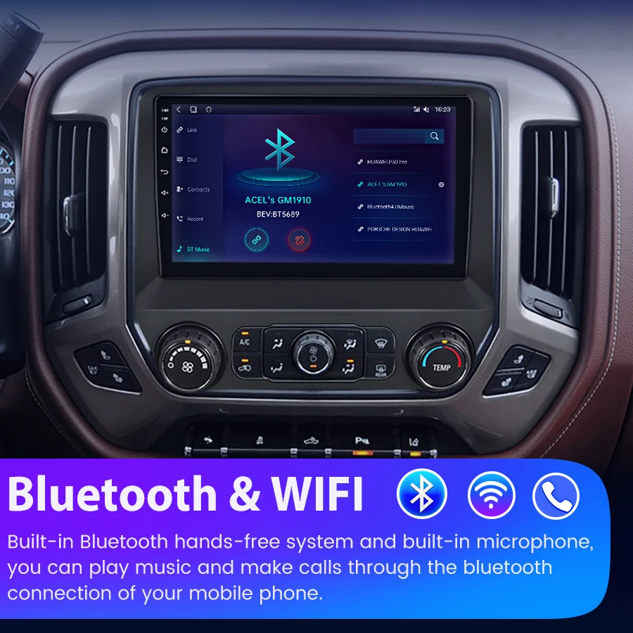 Junsun-Autoradio CarPlay sans fil, Android Auto, Stéréo, Limitation, Apple, oral y, Silverado, GMC, Sierra, 2014-2018