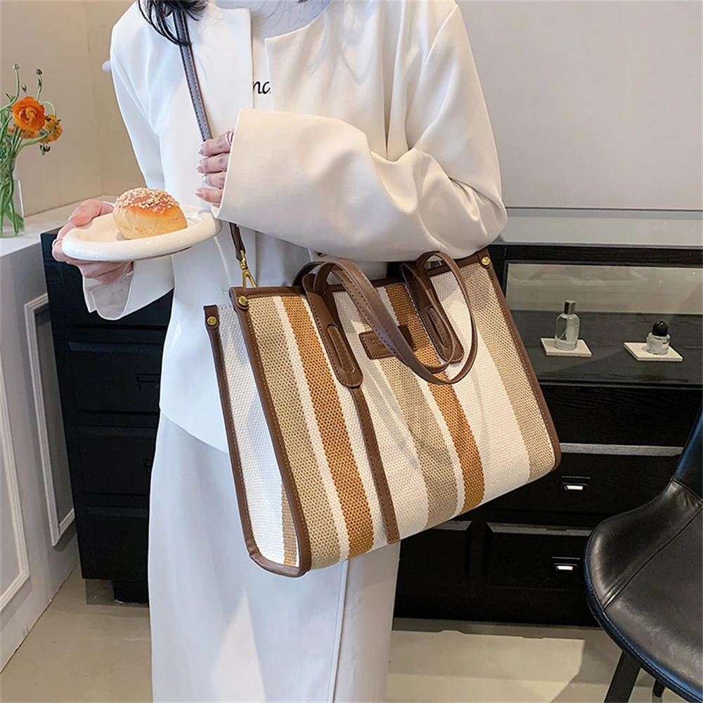 Large Capacity and High Quality Canvas Women Bag Multifunctional New Ladies Handbag Fashion Ladies Shoulder Crossbody Bags Sac