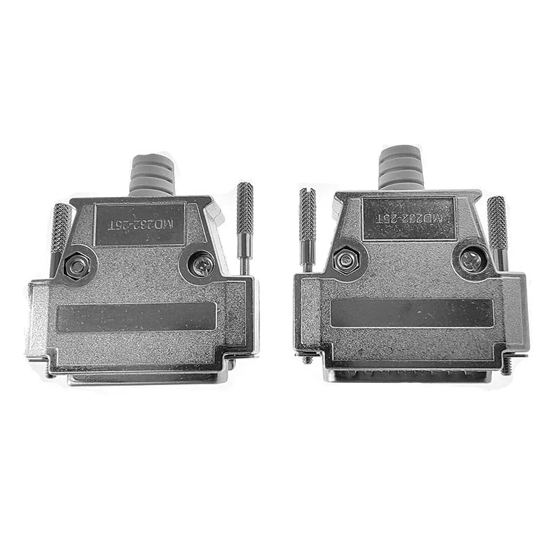 25P Male Female Connector DB25 Gold-plated Connector Industrial 25-pin Plug with Metal Shell for LED Communication Converter