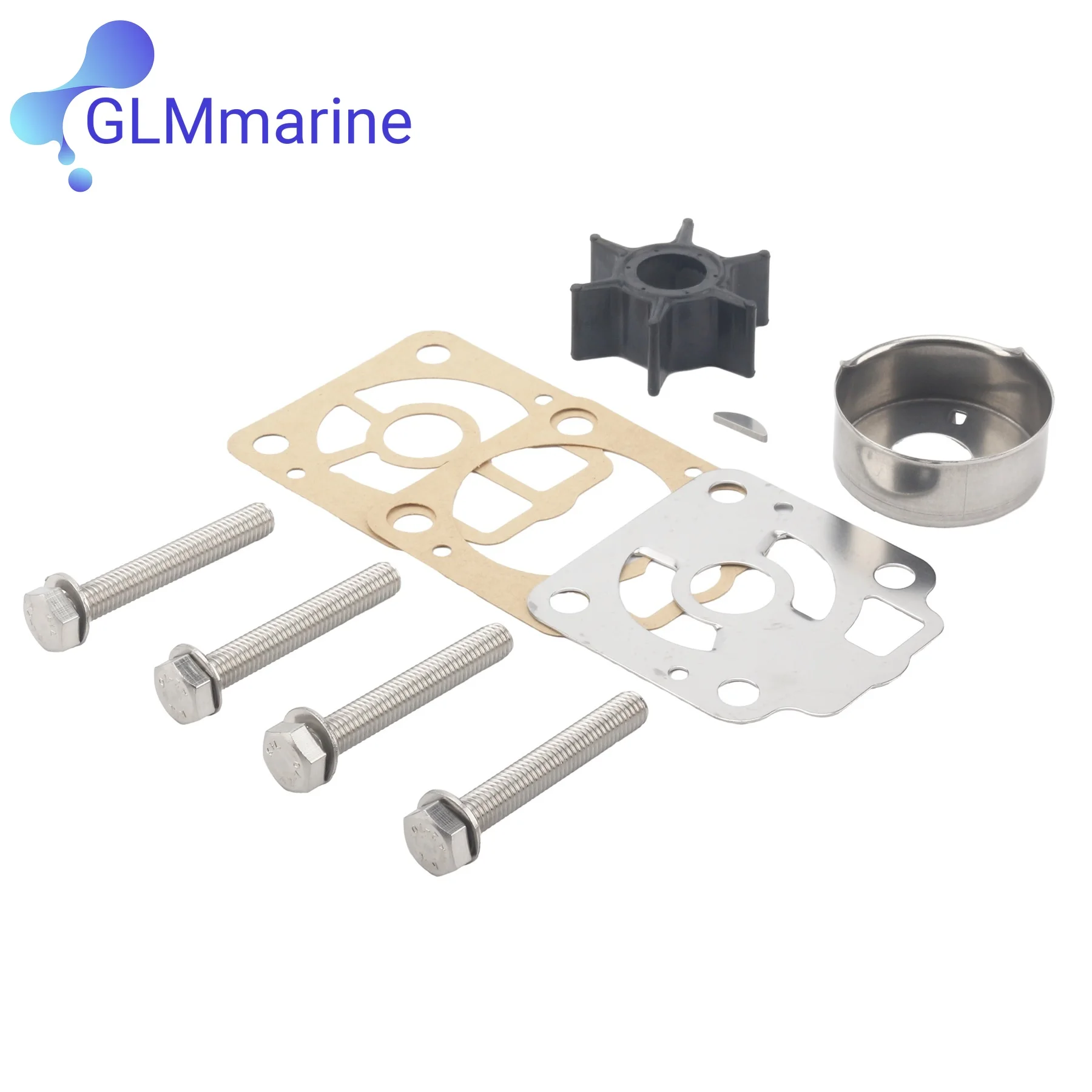 Kit de Servicio de Impulsor de Bomba de Agua para Motores Fuera de Borda 853792A3 Compatible con Motores Marinos Mercury Nissan Tohatsu de 40 y 50 HP de 2 Tiempos 3C8-87322-0