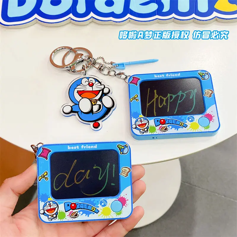 Doraemon Key Chain Lcd Writing Tablet for Toddler Toys for Boys Girls Backpack Pendant Doodle Board Dinosaur Toys Drawing Tablet